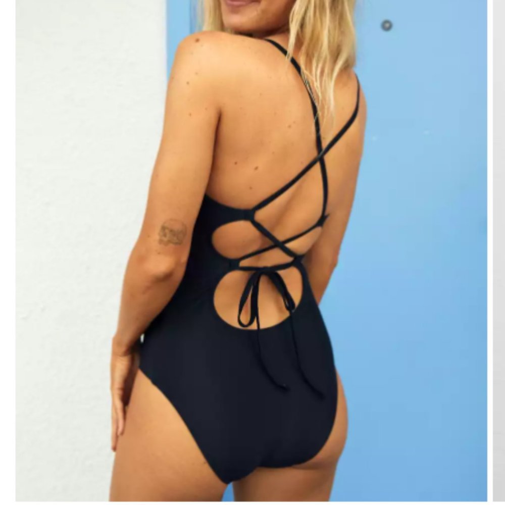 Aerie Strappy Back One Piece Swimsuit